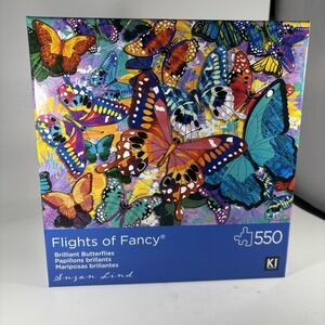 KI Puzzle 550 Pieces Flights Of Fancy Jigsaw Puzzle Brilliant‎ Butterflies New